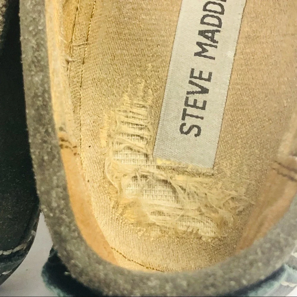 Steve Madden men's gray, loafers Men's Size‎ 9, Leather And Suede